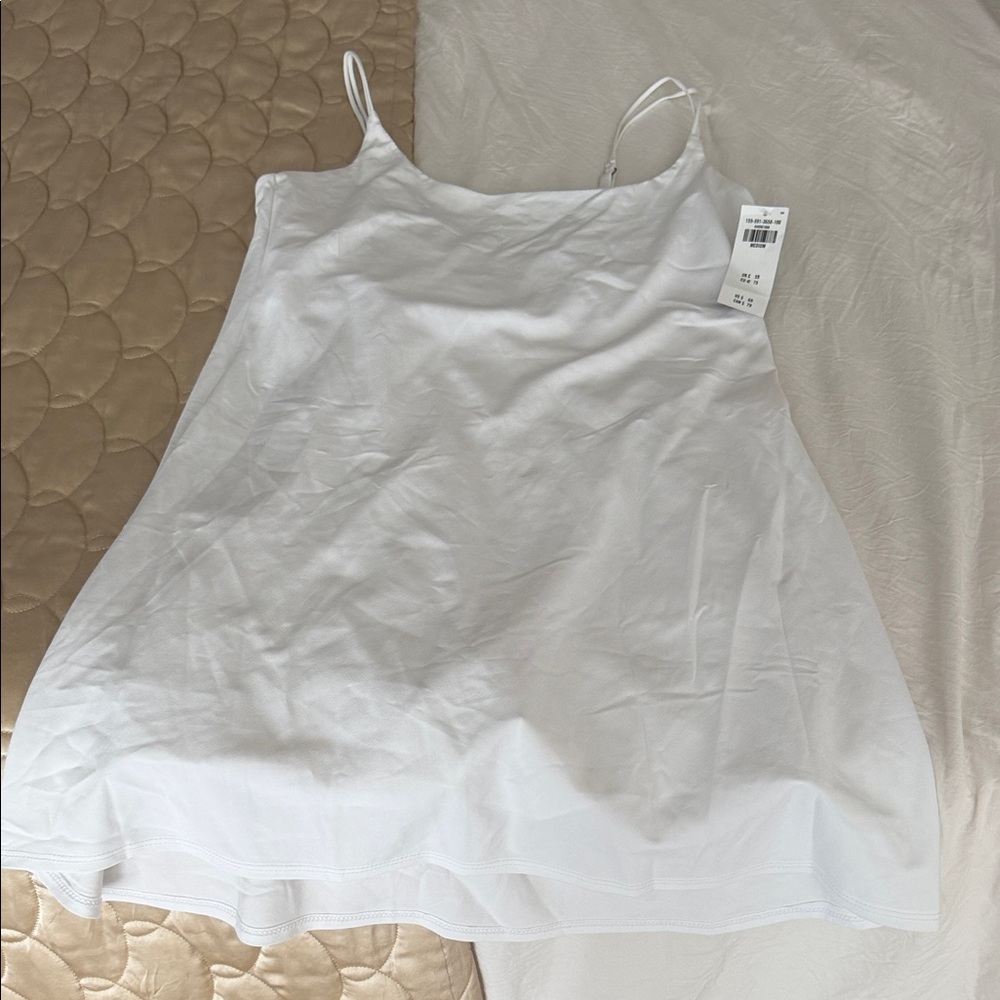 Abercrombie & Fitch white performance fabric Dress with built in shorts